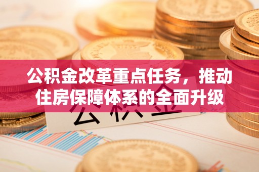 赞皇公积金改革重点任务，推动住房保障体系的全面升级