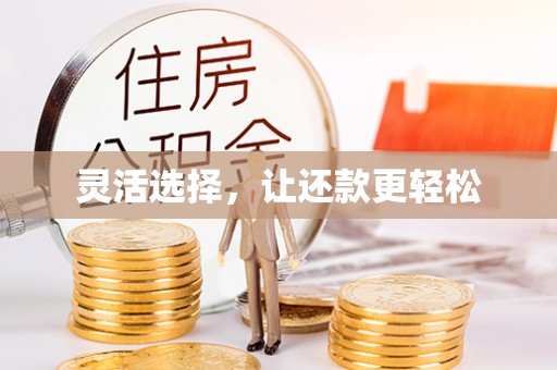 赞皇灵活选择，让还款更轻松
