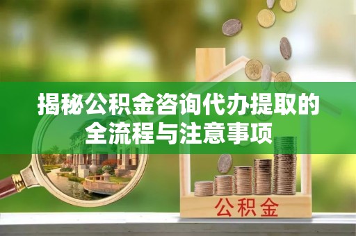 赞皇揭秘公积金咨询代办提取的全流程与注意事项
